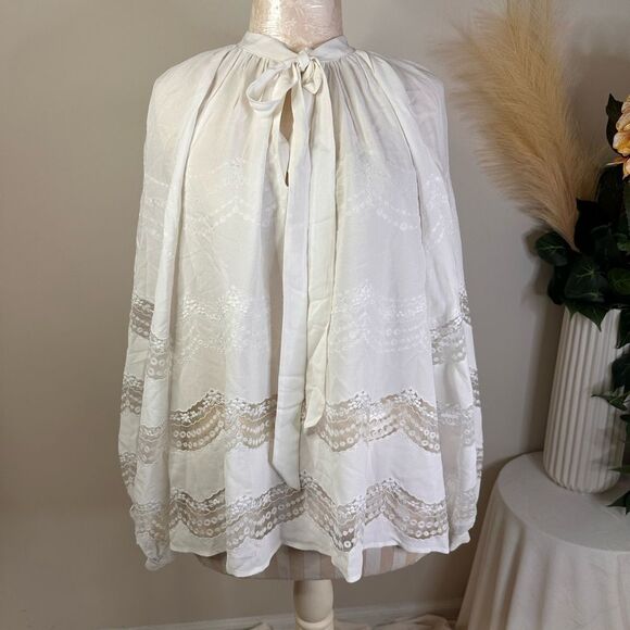 ! PAUL & JOE Paris Kingston Lace Plus Size “2” Blouse NWT (A0273 B2) - Picture 1 of 11